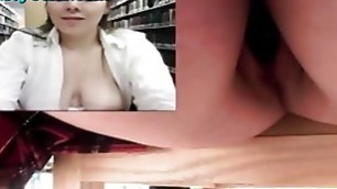 Webcam Girl Squirting In Public Library
